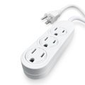 Snow Joe Indoor 3-Outlet Extension Cord 6-Foot 14/3-Gauge UL Rated PJ3STR06-143-WHT